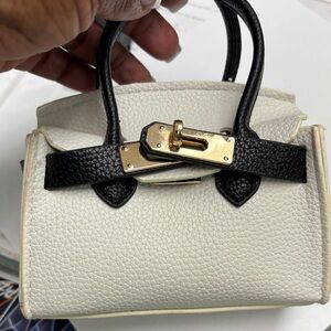 Stylish Black and White Mini Bag
